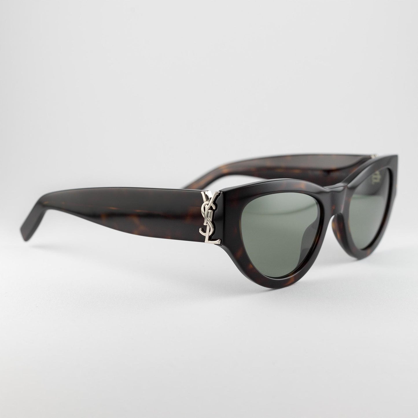 Occhiale da sole Saint Laurent SL M94 008 Havana - lato - Shop Ottica Mineo