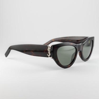 Occhiale da sole Saint Laurent SL M94 008 Havana - lato - Shop Ottica Mineo