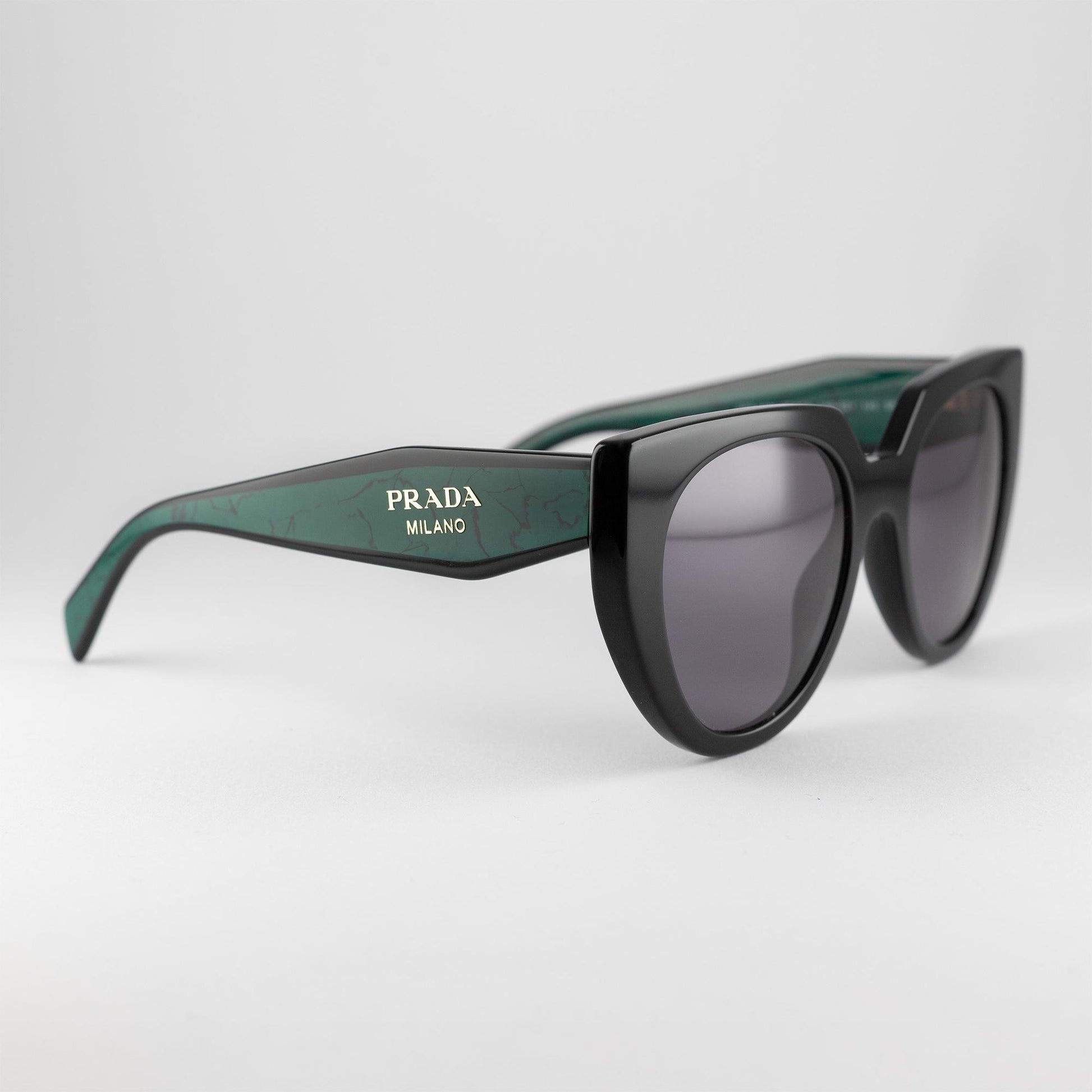 Occhiale da sole Prada SPR 14W 1AB-5Z1 Black - lato - Shop Ottica Mineo