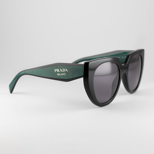 Occhiale da sole Prada SPR 14W 1AB-5Z1 Black - lato - Shop Ottica Mineo