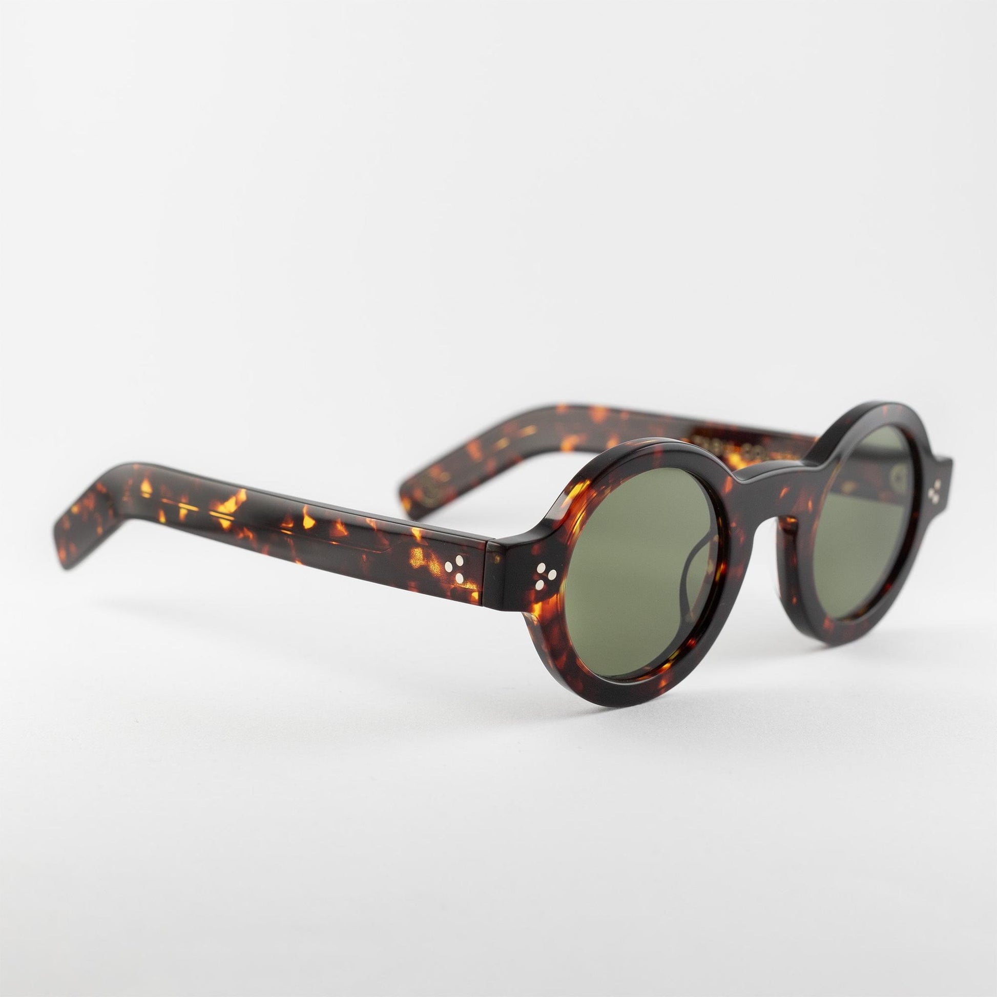 Occhiale da sole Lesca Lunetier TABU COL.424 Dark Turtle - lato - Shop Ottica Mineo