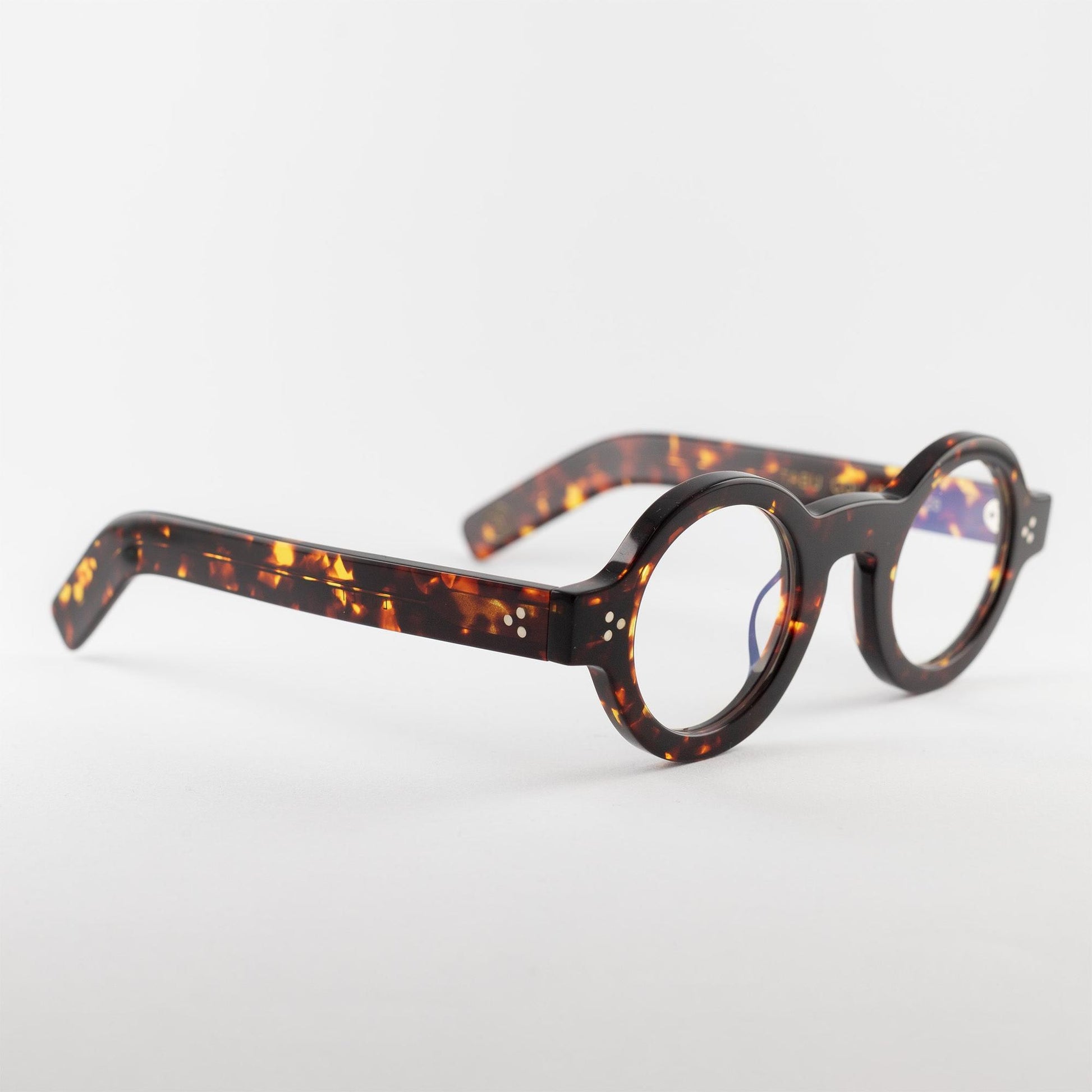 Occhiale da vista Lesca Lunetier TABU COL.424 Dark Turtle - lato - Shop Ottica Mineo
