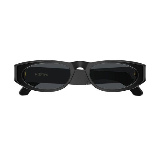 Lunettes de soleil ovales Valentino VG0007S 001 Black Grey