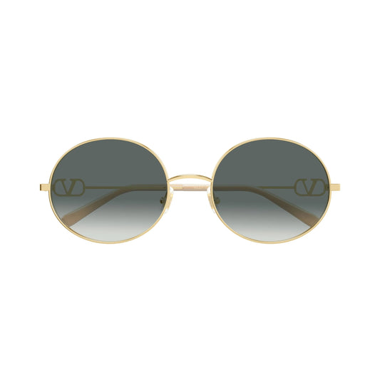 Lunettes de soleil rondes Valentino VG0027S 001 Gold Grey