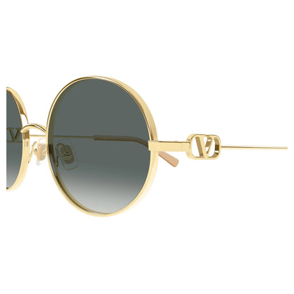 Lunettes de soleil rondes Valentino VG0027S 001 Gold Grey