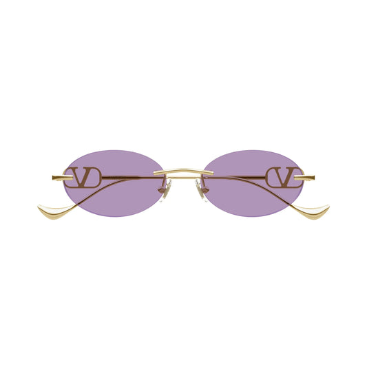 Lunettes de soleil ovales Valentino VG0032S 004 Or Violet