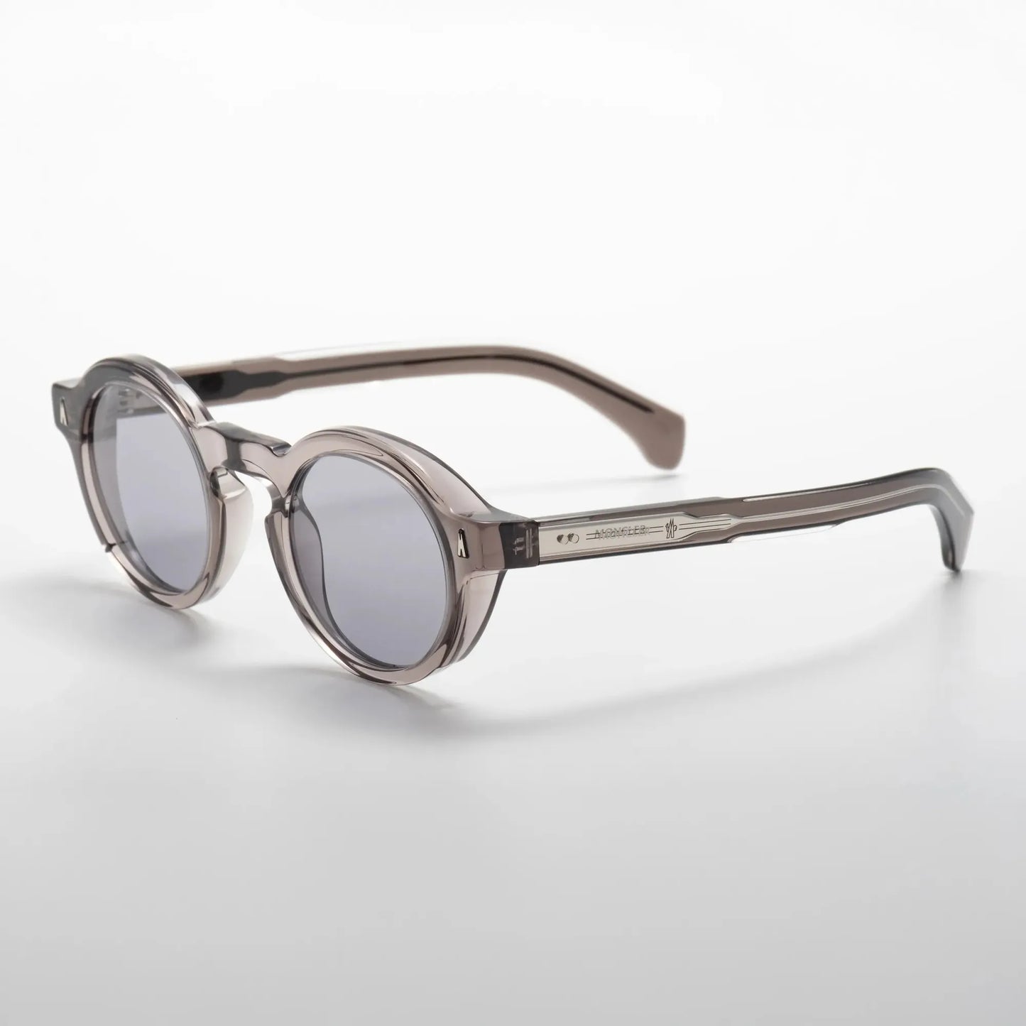 Occhiale da sole Moncler ME6012 Aurone 300987 Grey crystal - lato - Shop Ottica Mineo