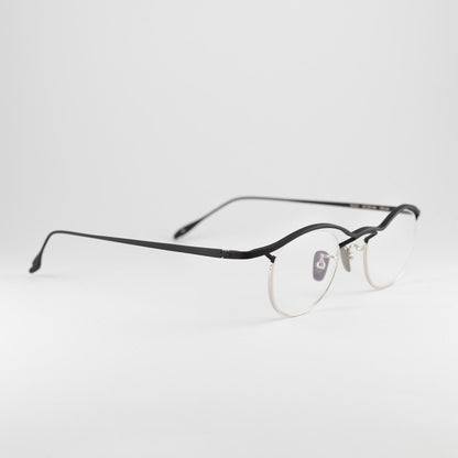 Occhiale da vista Yoshinori Aoyama YA-010 COL.04 Black - lato - Shop Ottica Mineo