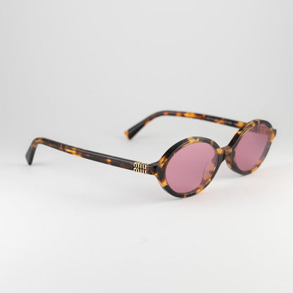 Occhiale da sole Miu MIu SMU 04Z VAU-50D Havana - lato - Shop Ottica Mineo